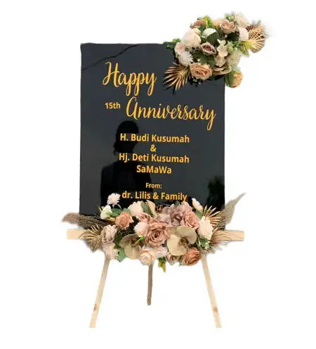 Papan Bunga Akrilik Rajek