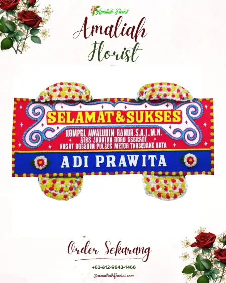 Papan Bunga Ucapan Selamat Rajek